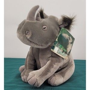 Fiesta Gray Rhino Plush 11" Sitting Stuffed Animal Adorable